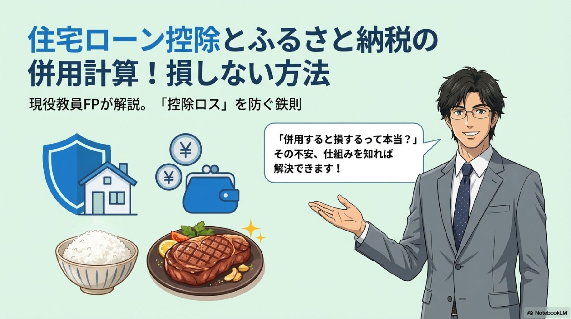 ふるさと納税と住宅ローン控除についてたく先生が紹介している