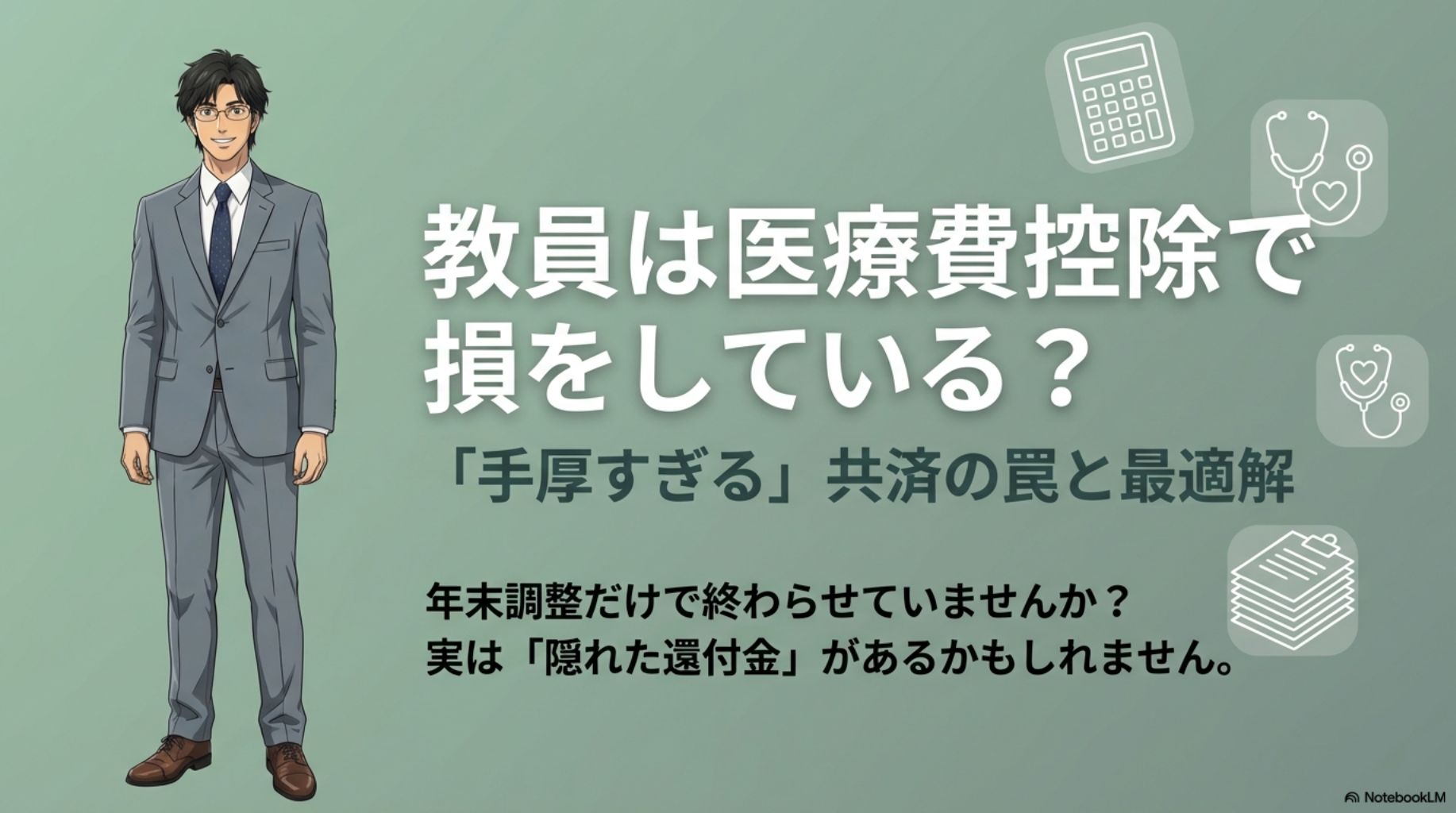 教員は医療費控除で損？付加給付の罠とセルフメディケーション