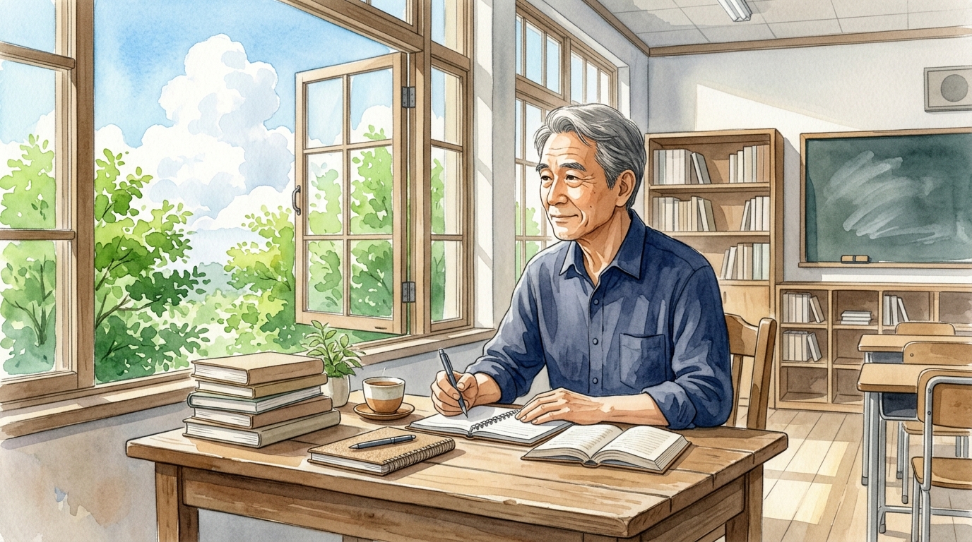 夏季休暇と学校閉庁日を組み合わせてリフレッシュする教員のイメージ